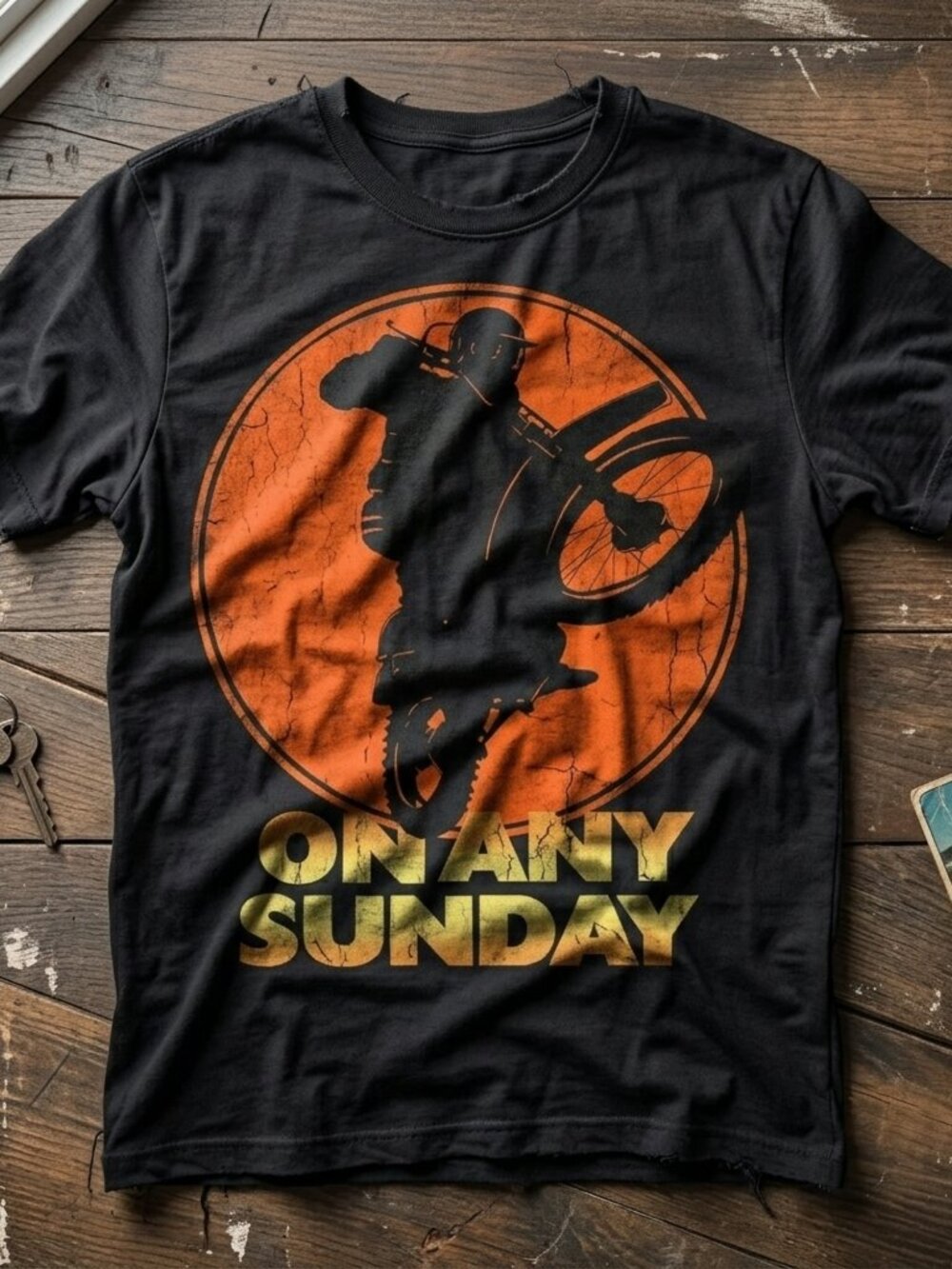 On Any Sunday Vintage Motocross Graphic Tee Retro Dirt Bike Motorcycle Shirt